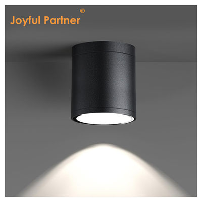 Lámpara de cilindro exterior montada en la pared Negro LED columna hacia abajo Lámpara de jardín exterior Cree COB Led 15W 3500k