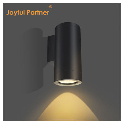 Linternas de pared LED eléctricas de jardín de aluminio montadas en la pared hacia arriba y hacia abajo LED cálido blanco Cree COB para decoración al aire libre