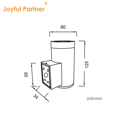 Linternas de pared LED eléctricas de jardín de aluminio montadas en la pared hacia arriba y hacia abajo LED cálido blanco Cree COB para decoración al aire libre