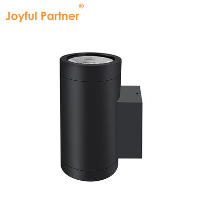 Lámpara de pared exterior montada arriba y abajo aleación de aluminio extrudido 3000-6000K 18W 24W lámpara de pared exterior Cob LED Negro color de la carcasa