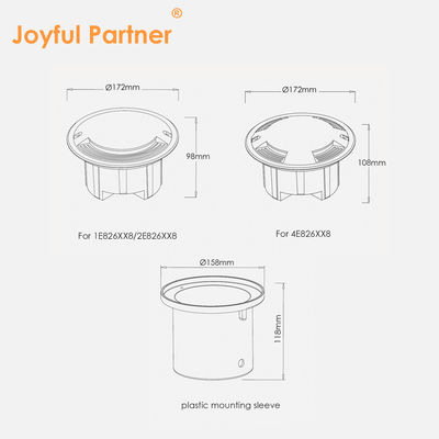 Entrenado en el suelo Uplight Car Drive Over Tipo 8W 15W 20W Side Emitting para el subsuelo