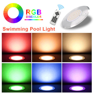 DC12V Tensión constante 10W Bajo el agua sumergible lámparas de piscina LED 160 * 7,5mm Con control remoto APP