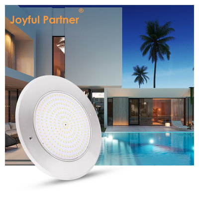 18W 316SS Bajo el agua Pared LED montada en la piscina Luz 230MM DC12V 252pcs SMD2835 Blanco cálido Voltagem constante