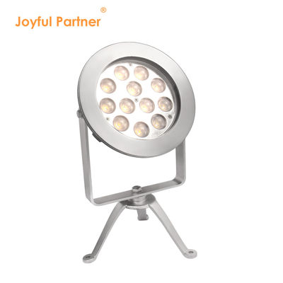 IP68 luz LED de exterior de acero inoxidable DMX512 RGBW 12w para uso submarino soporte controlador DMX