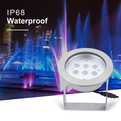 IP68 Proyector submarino impermeable 316L de acero inoxidable DMX512 RGB / RGBW 4in1 LED DC12V/24V