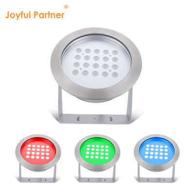 Acero inoxidable IP68 LED luces submarinas 40W Blanco cálido de un solo color luz de estanque para fiesta piscina jardín de casa