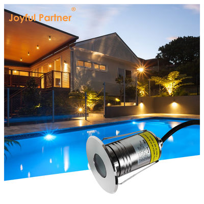 Mini LED Piscina Bajo el agua Luz de la lámpara de spa de acero inoxidable 12V / 24V DC