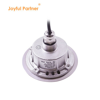 Luz LED submarina 3W DIA118MM IP68 316 Acero inoxidable Blanco caliente DC24V Con manga de montaje de plástico