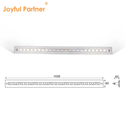 IP68 Luz lineal submarina de acero inoxidable 316 24W LED DALI Disminuible con manga de montaje de plástico