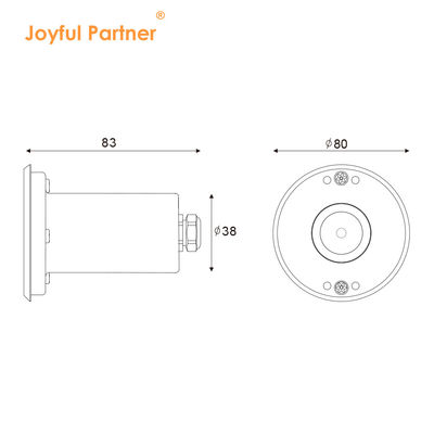 Mini LED Empotrado Impermeable Marcador 1W 12V DC 8° Ángulo de Haz Estrecho IP68 Iluminación de Paisaje Exterior