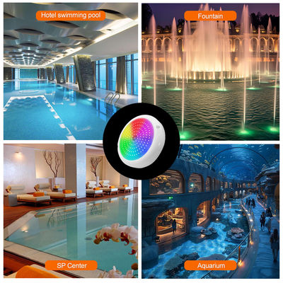 Piscina sumergible al aire libre IP68 Luz LED IP68 Cambio de color AC12v Controlador de corriente contenida incorporado