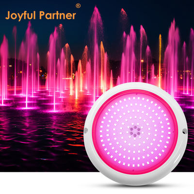 Luz de piscina LED RGB AC12v Resina llena Flat RGB ABS Cuerpo Blanco cálido Superficie montada Fabrica personalizada