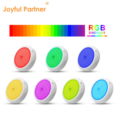 Luz de piscina LED RGB AC12v Resina llena Flat RGB ABS Cuerpo Blanco cálido Superficie montada Fabrica personalizada
