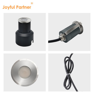 Lámparas LED Subterráneas Acero inoxidable 1W 2W AC/DC 2700K-6000K DIA38MM con vidrio congelado