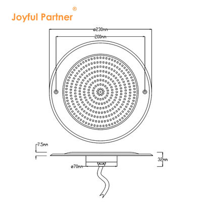 Luzes de piscina bajo el agua LED 316 Acero inoxidable 18W 25W SMD2835 Resina ultra fina Lleno de color RGB