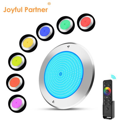 Lámparas de piscina bajo el agua LED 316 de acero inoxidable 25W Smd2835 Resina llena 3000K RGB lámpara de piscina SMD 2835 AC 12v IP68 totalmente impermeable