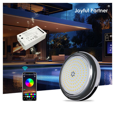 Lámparas de la piscina Resina llena de forma plana RGB Superficie montada SMD LED 152mm Dia