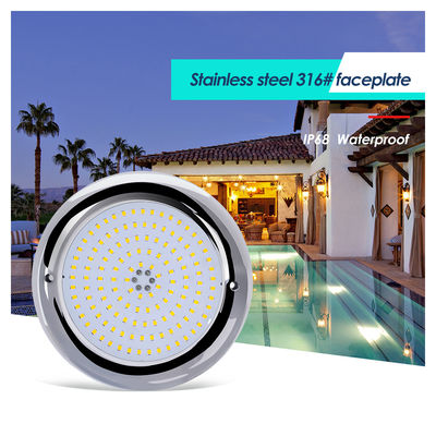 Lámparas de la piscina Resina llena de forma plana RGB Superficie montada SMD LED 152mm Dia