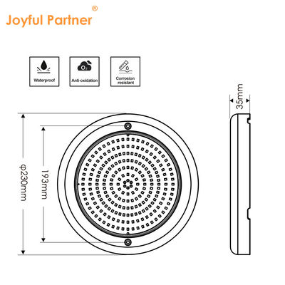 Luz de la piscina submarina LED Lámpara JOYFUL RGB Wifi Control AC12V IP68 a prueba de agua