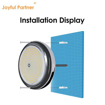 Potente luz de piscina LED Control Wifi AC12V IP68 25W RGB LED PAR56 de resina llena montada en la superficie