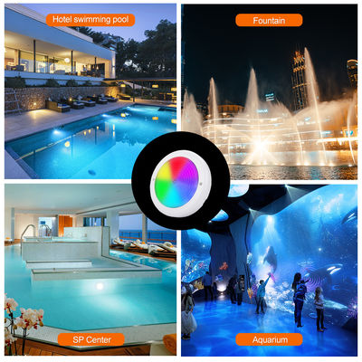 Piscina impermeable luz montada en la pared Rgb AC12v Diámetro 230mm espesor Material ABS 42W