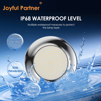 Luzes de piscina de alegría 12v AC actualizar chip SMD RGB color IP68 todo un conjunto de diseño para piscina de concreto