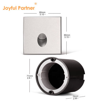 Lámpara de pared LED inteligente IP65 Aluminio Cuerpo cuadrado Forma DC 24v 1w 2w 3w Luz de escalera LED para pasillo