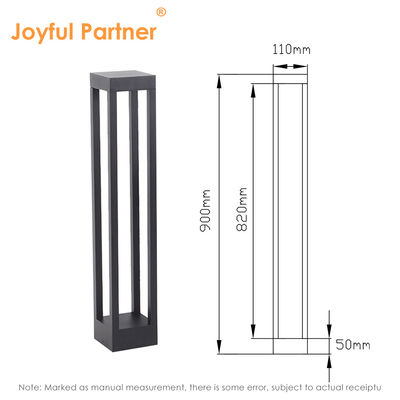 8W LED de jardín Bollardo de la altura de la luz personalizada IP65 300mm 600mm 900mm Material de aluminio para pasarela