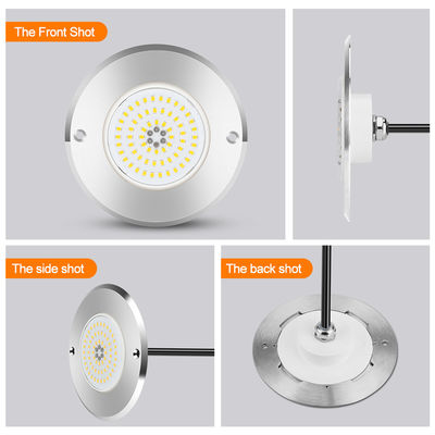 Par 56 Rgb Led Pool Light 6W 10W 18W 25W 35W 42W ultra delgado 7.5mm Super delgado Resina llena de AC 12V de voltaje SMD LED con material SS316L