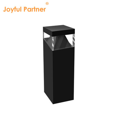 Luz de césped LED para jardín, baliza de luz, material de acero inoxidable, CA 220V, anti-UV, cuadrada, IP65, para patio