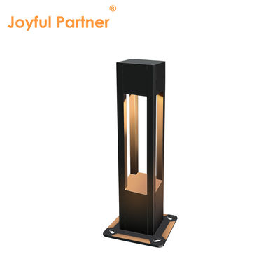 Luz de jardín con bolardo de paisaje impermeable IP65 moderna de aluminio cuadrado LED de 10W con base engrosada