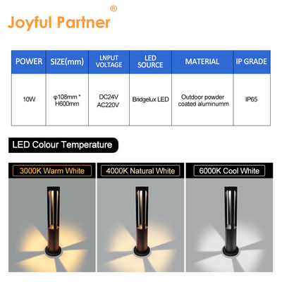 Lámpara de columna para paisaje de villa IP65 a prueba de agua en oferta, 10W, aluminio fundido a presión, 220v con iluminación de 360 grados para senderos