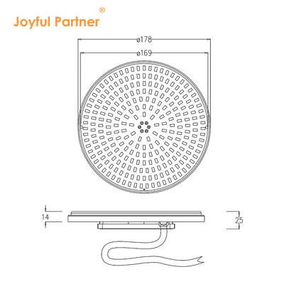 AC12V Ultra delgado panel LED Luz de natación 6W 10W 18W 25W 35W fácil de reemplazar Disposición de calor ajustable
