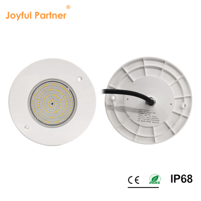 Reflector de luz para piscina relleno de resina 160mm DC12V 10W Totalmente plástico SMD2835 108pcs Color RGBW Voltaje constante
