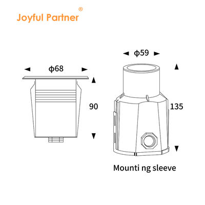 Luz submarina en recubrimiento DC12V/24V 3W RGB LED de acero inoxidable 316 con CE RoHS IP68