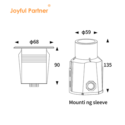 Luz subacuática empotrada de acero inoxidable 316 DC12V/24V 3W LED RGB para SPA, luces de piscina con CE RoHS IP68 3000k