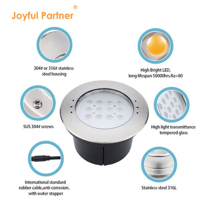 20W IP68 piscina luz submarina 316 de acero inoxidable LED luces en el suelo