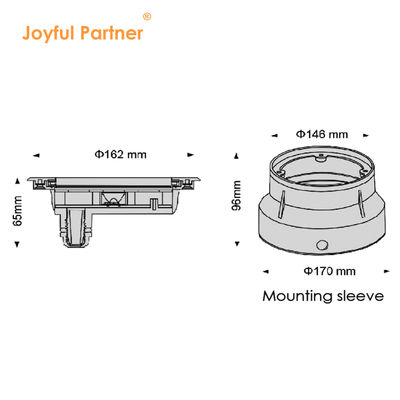 Luz submarina LED 24 Volts 6W 12W Acero inoxidable 316 con blanco fresco con manga de montaje de plástico para estanque de natación