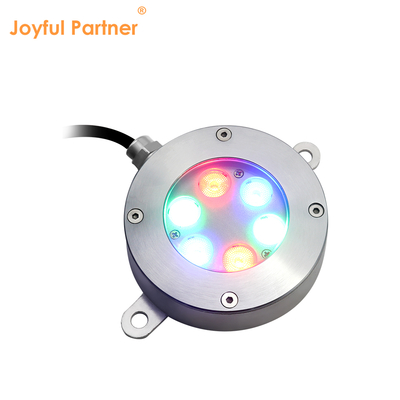 Nueva llegada RGB 3 en 1 color alta potencia 18W 316 Luz LED plana subacuática de acero inoxidable con soporte tipo U