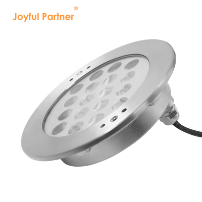Luz subacuática en recubrimiento DC24V 18W RGB 316 de acero inoxidable IP68 con control remoto y transformador