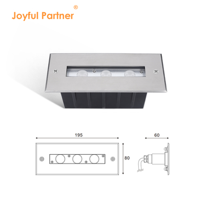 SS316L Luz submarina Luz de piscina lineal Luz LED blanca cálida Luz subterránea