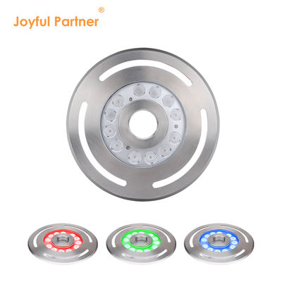 IP68 al aire libre DMX RGB 24V sumergible 9X3w LED Fuente submarina Bailando Acero inoxidable ligero 316L Con diámetro 285mm