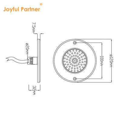 Bajo el agua LED Piscina de luces Ip68 impermeable Rgb Wifi control remoto ABS PC Material Tipo ultra delgado