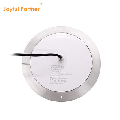 IP68 LED PAR56 Luz de piscina RGB Cambio de color 12VDC AC 35W DIA280mm SMD2835 432pcs con paquete de color