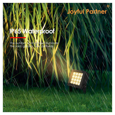 LED de jardín exterior luz de punto de fundición de aluminio cuadrado 130*130mm 16x1W LED para uso al aire libre