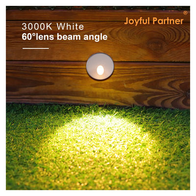 Personalizar luces de escalón empotradas AC220V Cuerpo de aluminio fundido a presión con manguito de montaje de plástico para escaleras