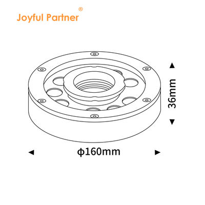 DC24V impermeable RGB LED anillo colorido lámpara de boquilla fuente de luz submarina 9W y 27W IP68