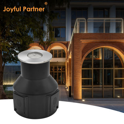 Luz subterránea IP67 de baja tensión 1W 3W 3000K DC24v Forma cuadrada redonda con cubierta frontal de acero inoxidable