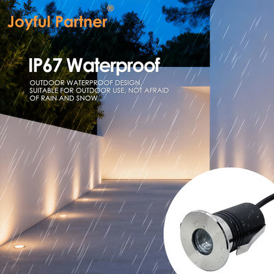 Luz subterránea LED RGB 3 vatios DC24V Ángulo de haz 30 grados IP67 Mini Tamaño con diseño anti-brillo