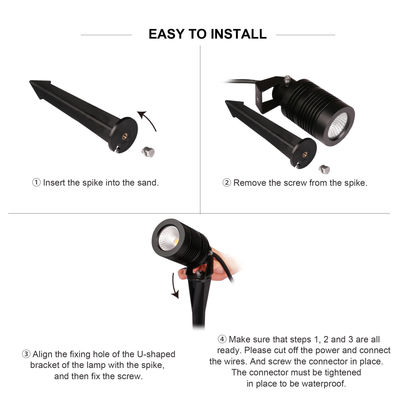 Luces de jardín IP65 para exteriores Inmuevo para patios Camino para jardines Luminarias para jardines